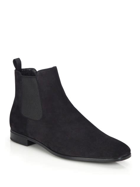 prada suede chelsea boots|prada chelsea boots men's.